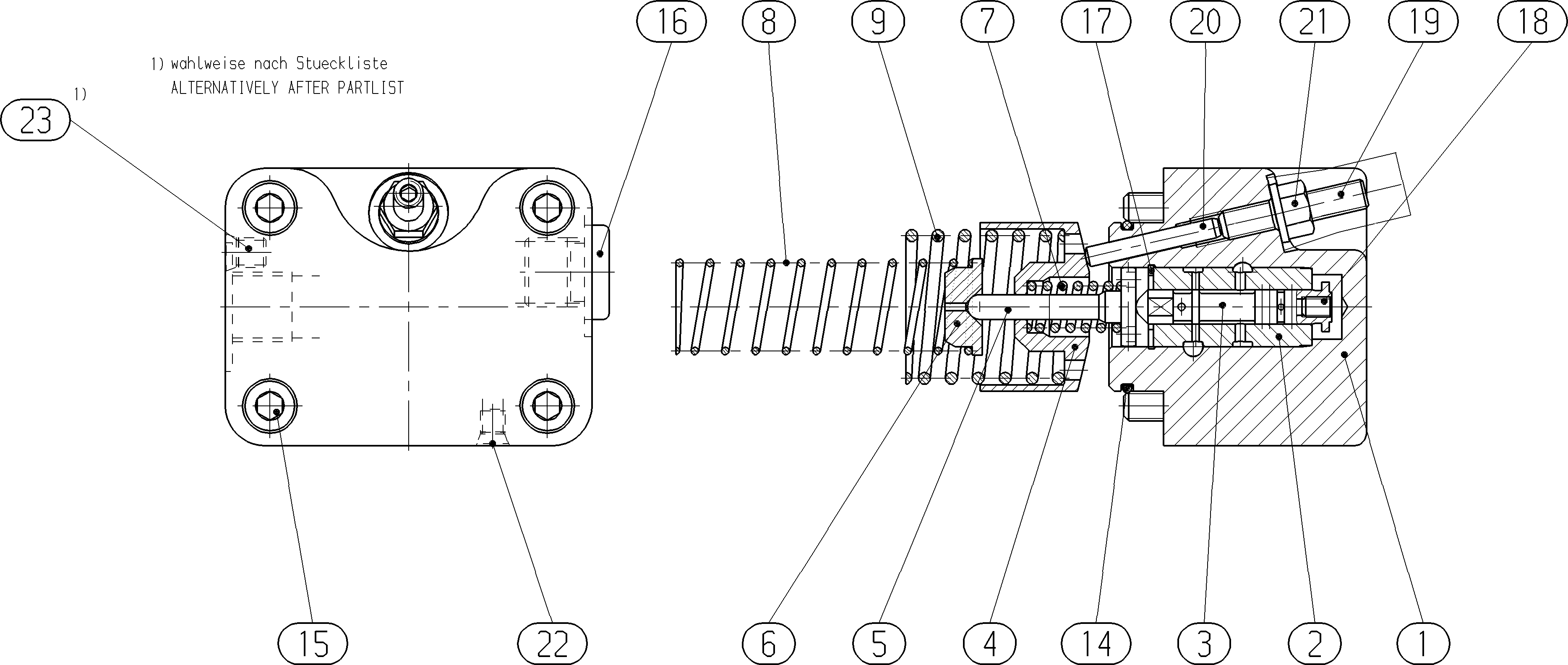 ELEMENT STERUJĄCY A6VM060HP2/71N — Zeichnung