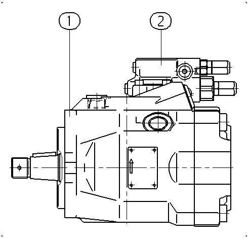 AA10VO60DFR1/52L-PCC61N00 — Zeichnung
