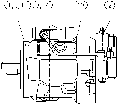 A A10V O 71 DFLR/31R-VSC91N00 -SO237 — Zeichnung