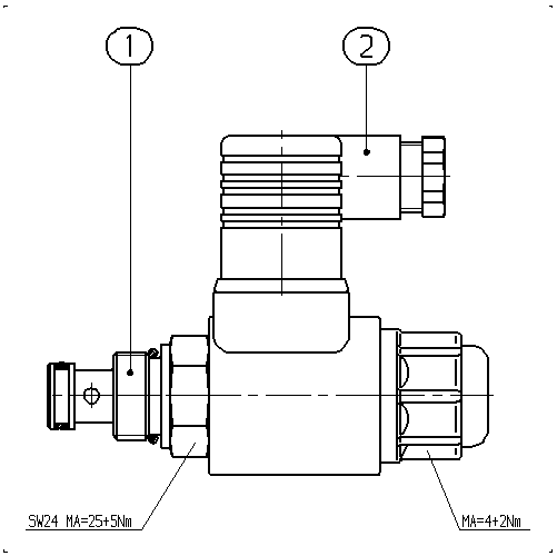 POPPET DIRECTIONAL VALVE — Zeichnung