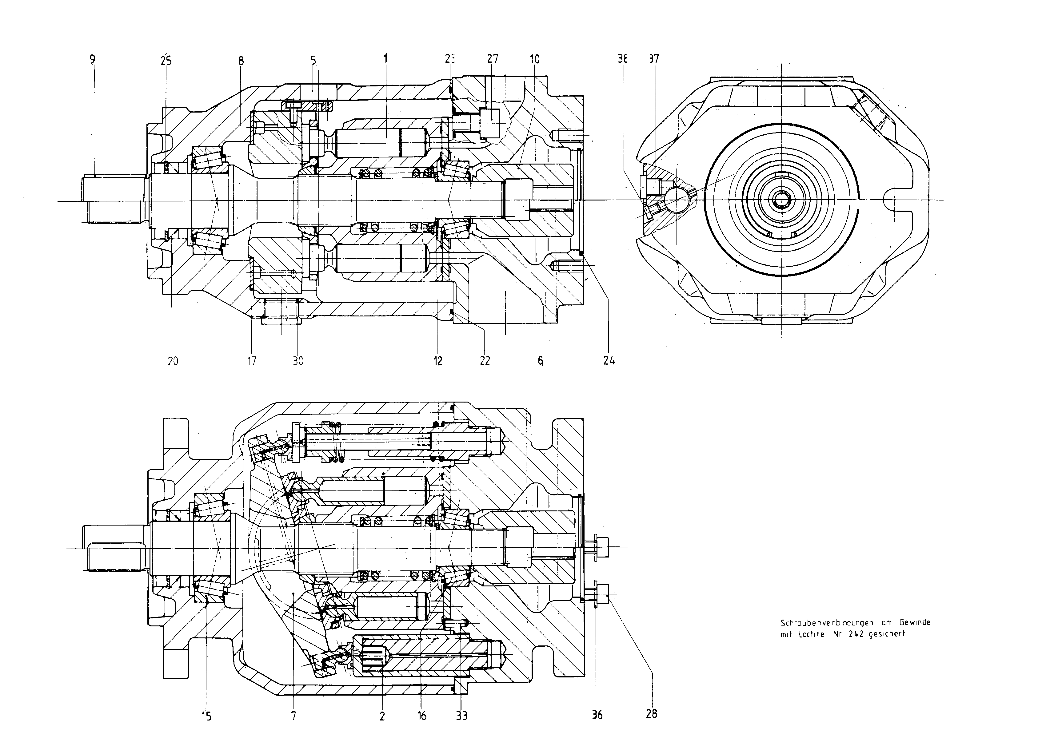 G A10VSO100 FEO /31R-VPA12K02 LR -SO203 — Zeichnung
