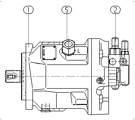 A A10V O 45 DR /31R-VSC11N00 — Zeichnung