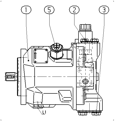 AL A10V O 45ED 73/31L-VSC12N00P — Zeichnung