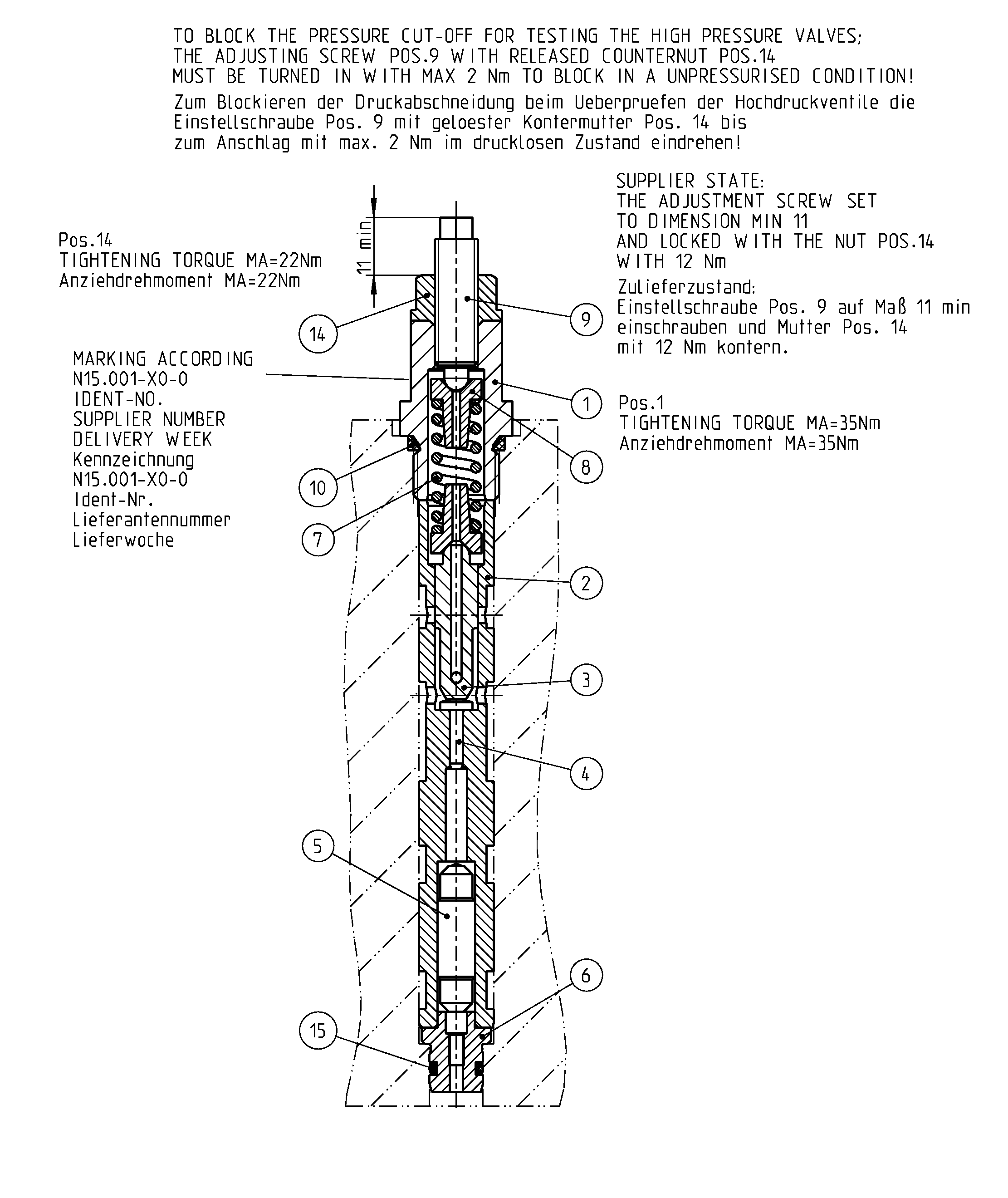 UNLOADING VALVE — Zeichnung