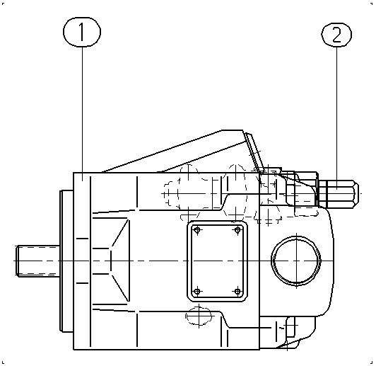 A A10VNO 45 DFR /52R-VRC07N00-S1341*SV* — Zeichnung
