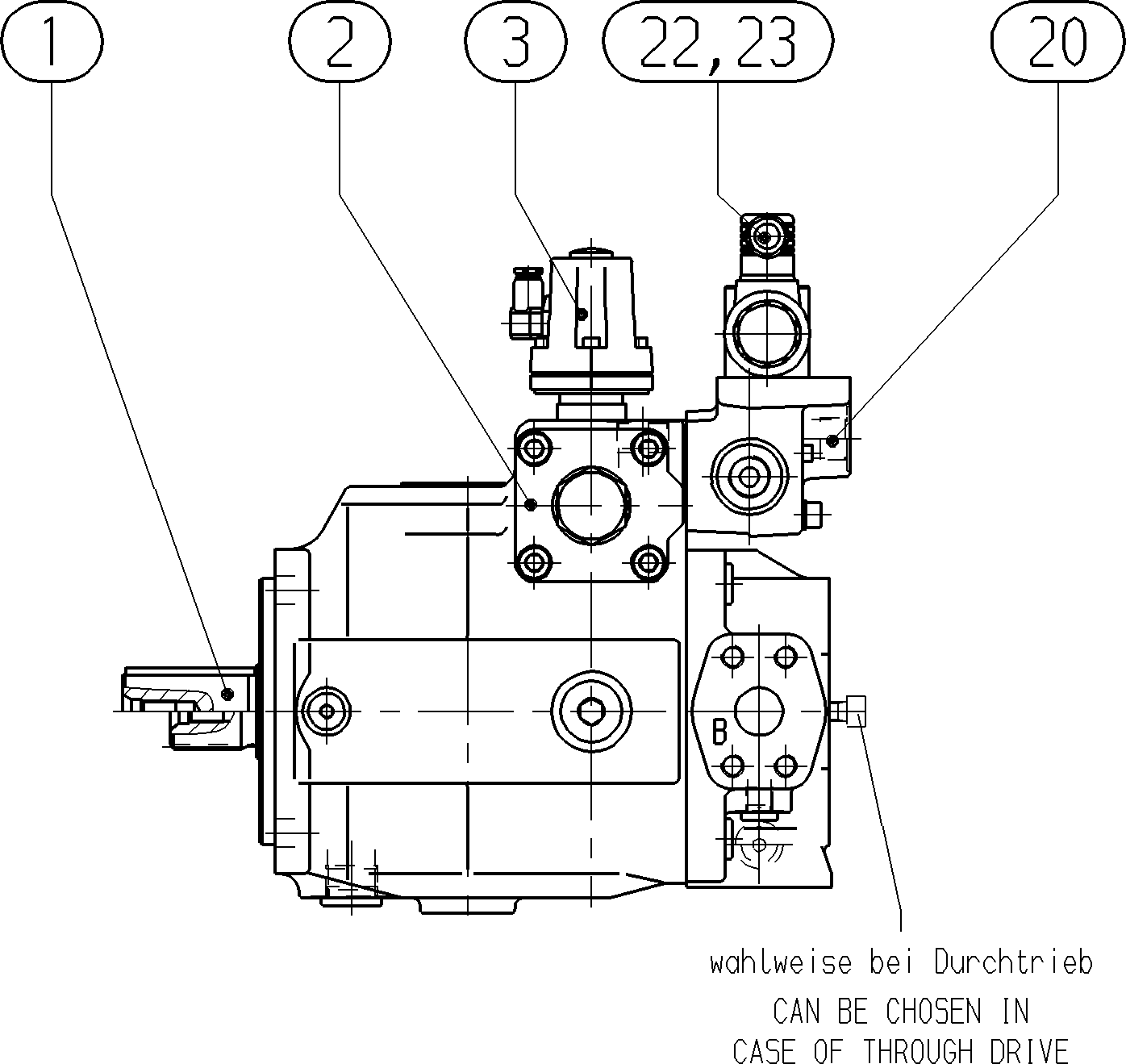 A A4VSO 71 HS4 /10R-PPB13KB2 — Zeichnung