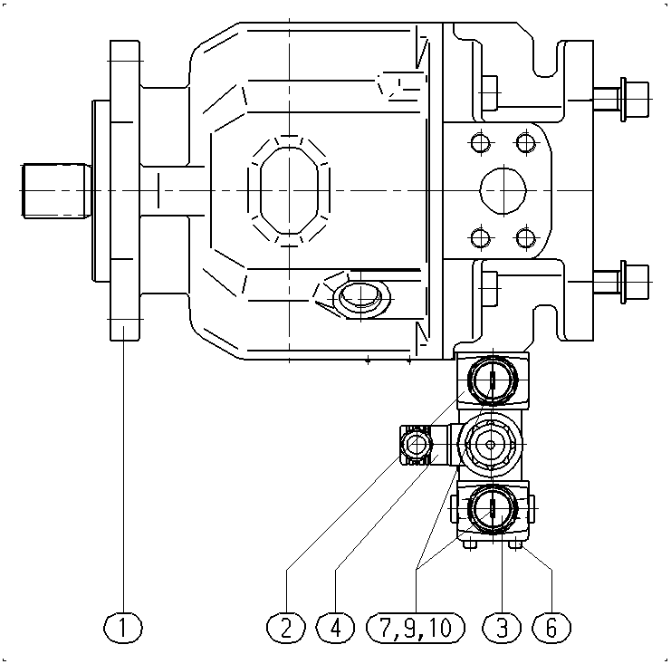 A A10V O100 DR /31R-PSC12K07 -SO911 — Zeichnung