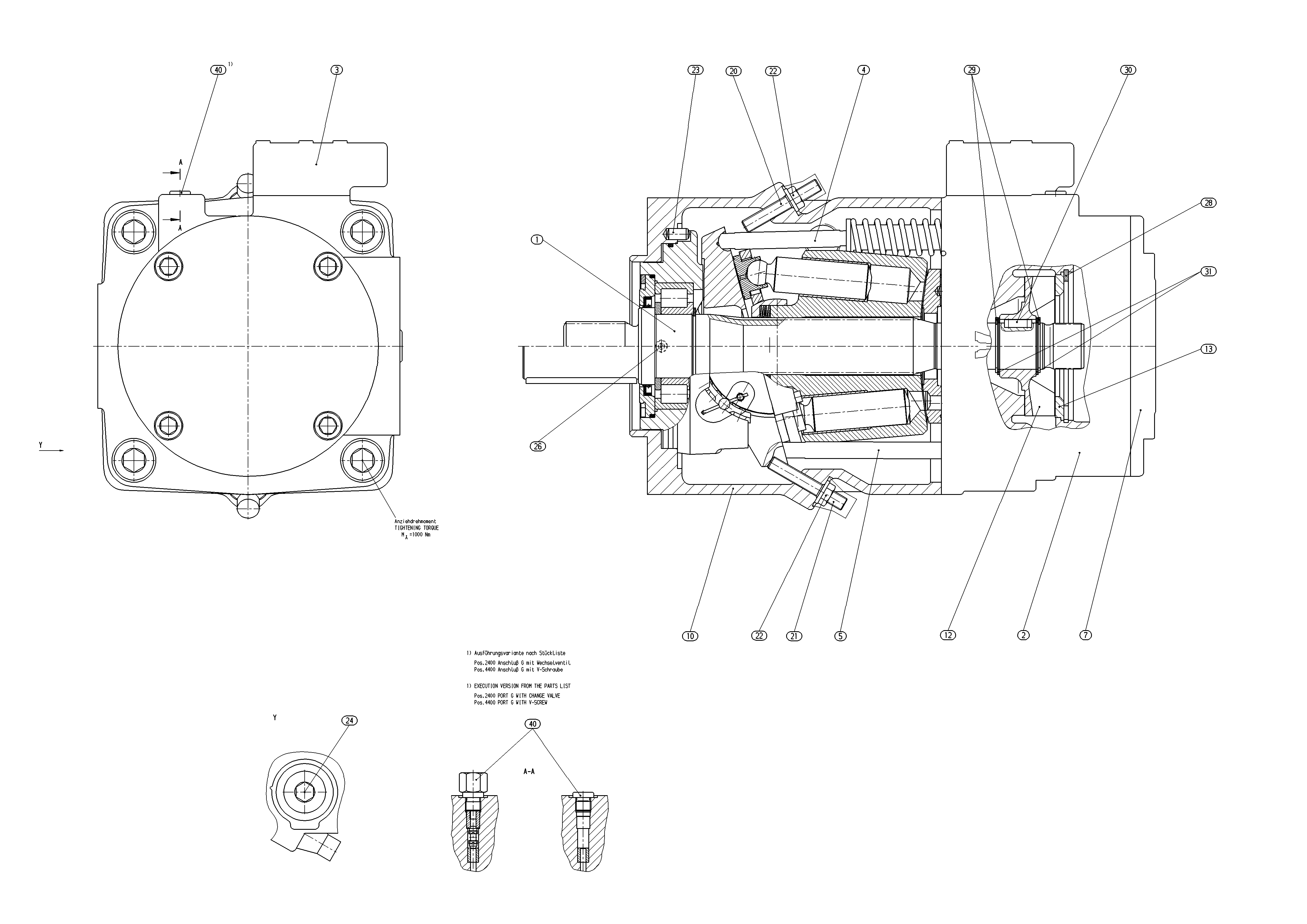AA11VLO250LRD/10L-NXDXXKXX-S — Zeichnung