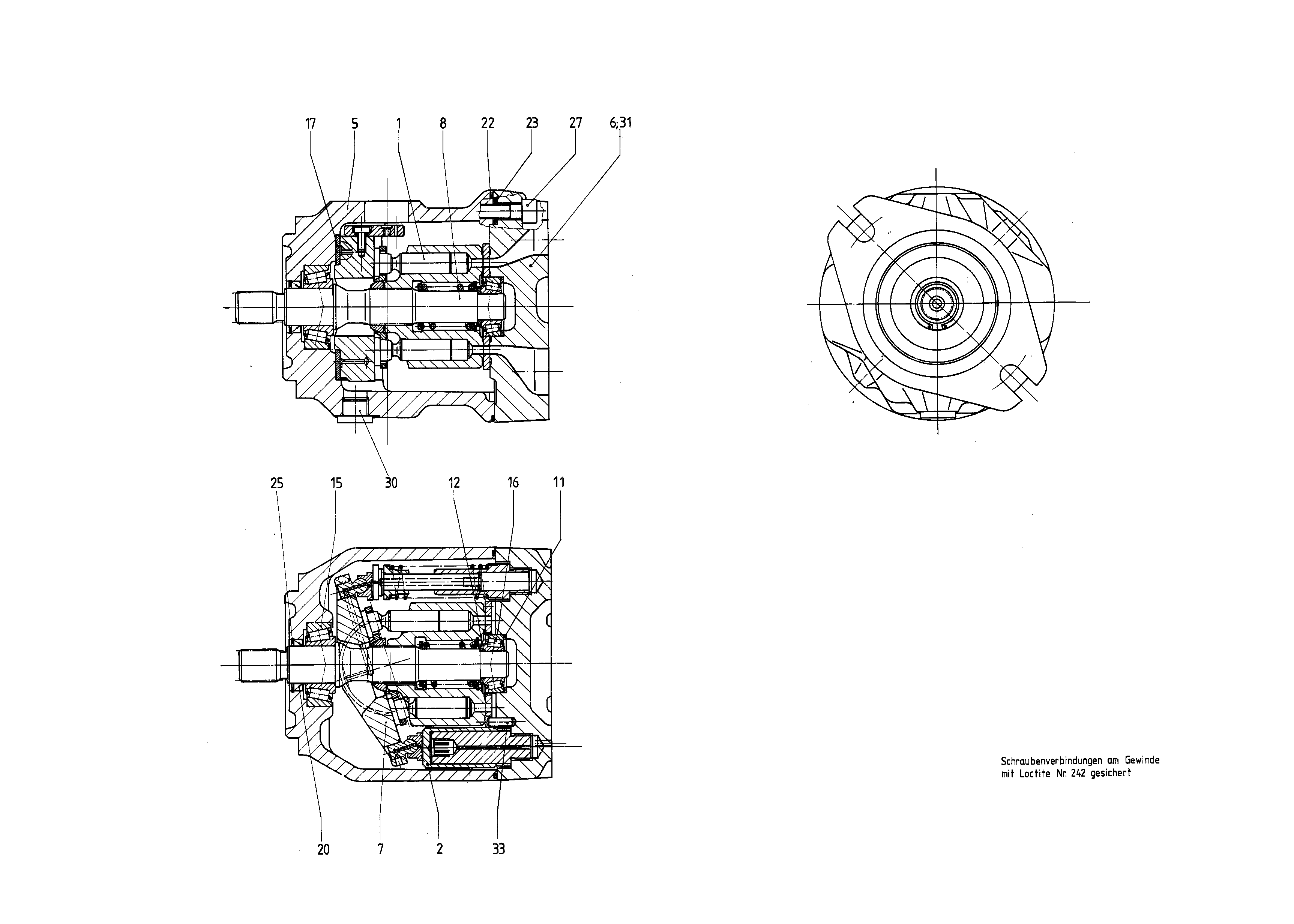 G A10V O 28 OV /31R-PSC61N00 -SO136 — Zeichnung