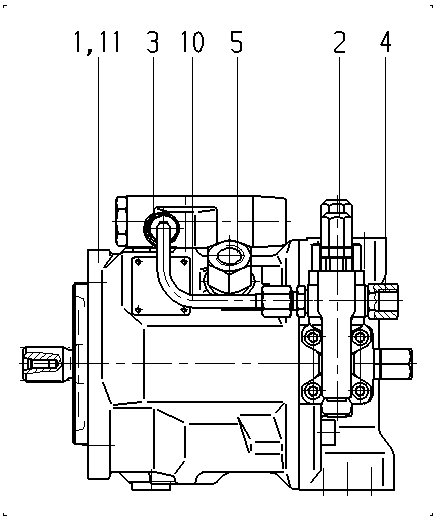 A A10V O 71 DFLR/31R-PSC12N00 -SO239 — Zeichnung