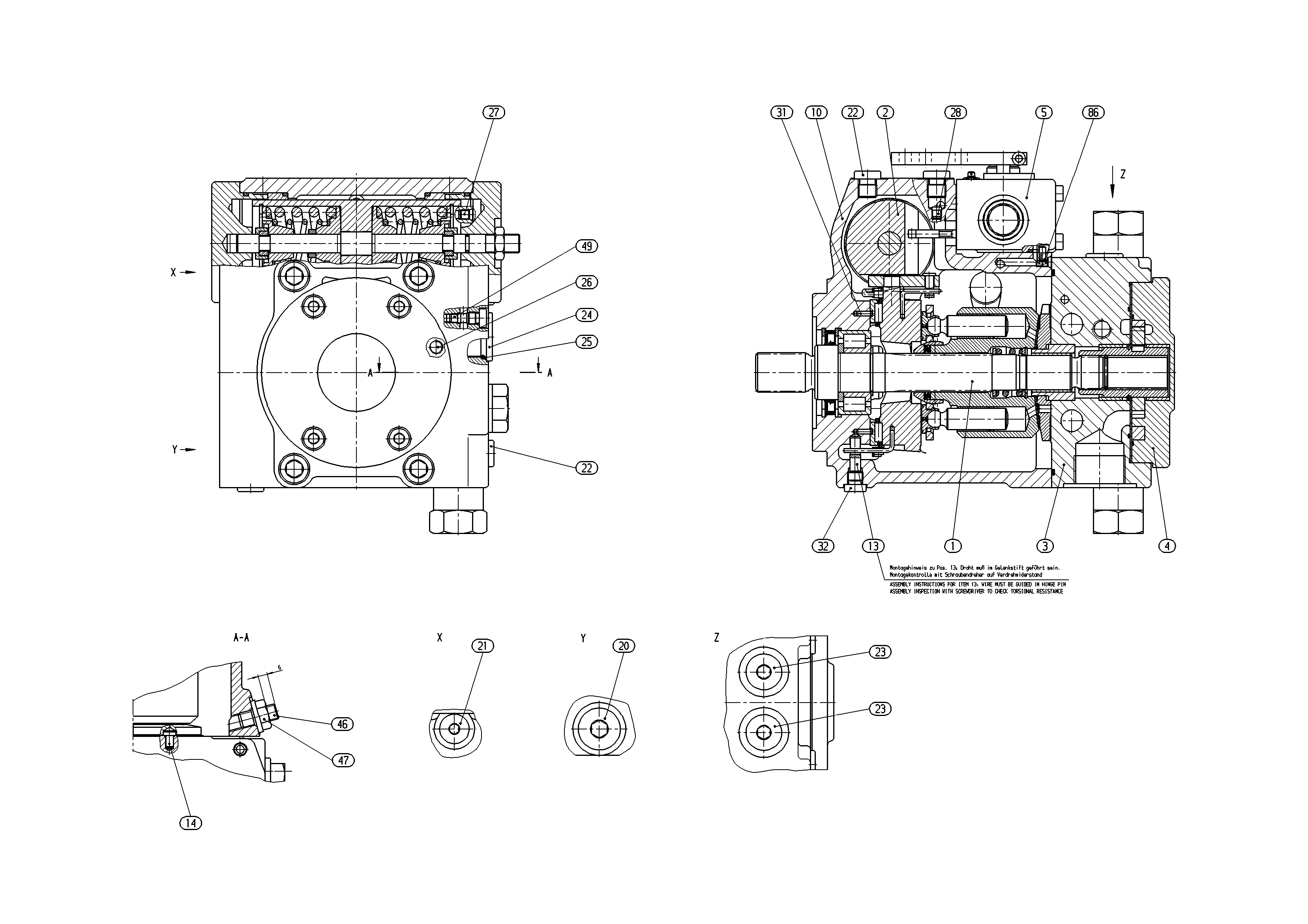 A4VG28HWD1/32L-NSC10F003S — Zeichnung