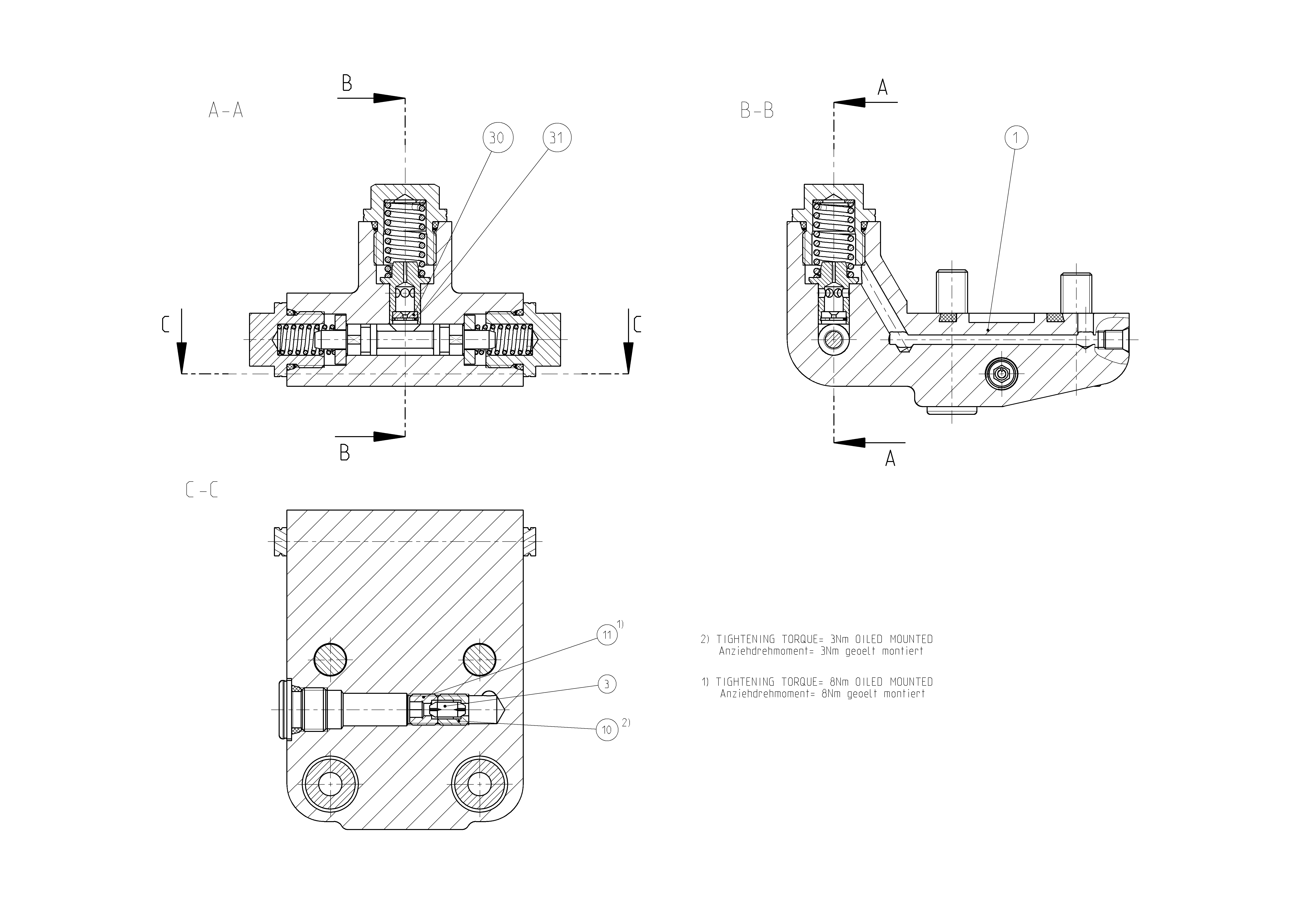 FLUSH/BOOST PRESSURE VALVE — Zeichnung