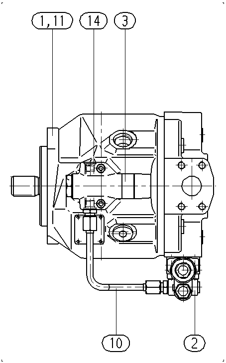 A A10V O 45DFLR1/31R-PSC62N00 -SO752 — Zeichnung