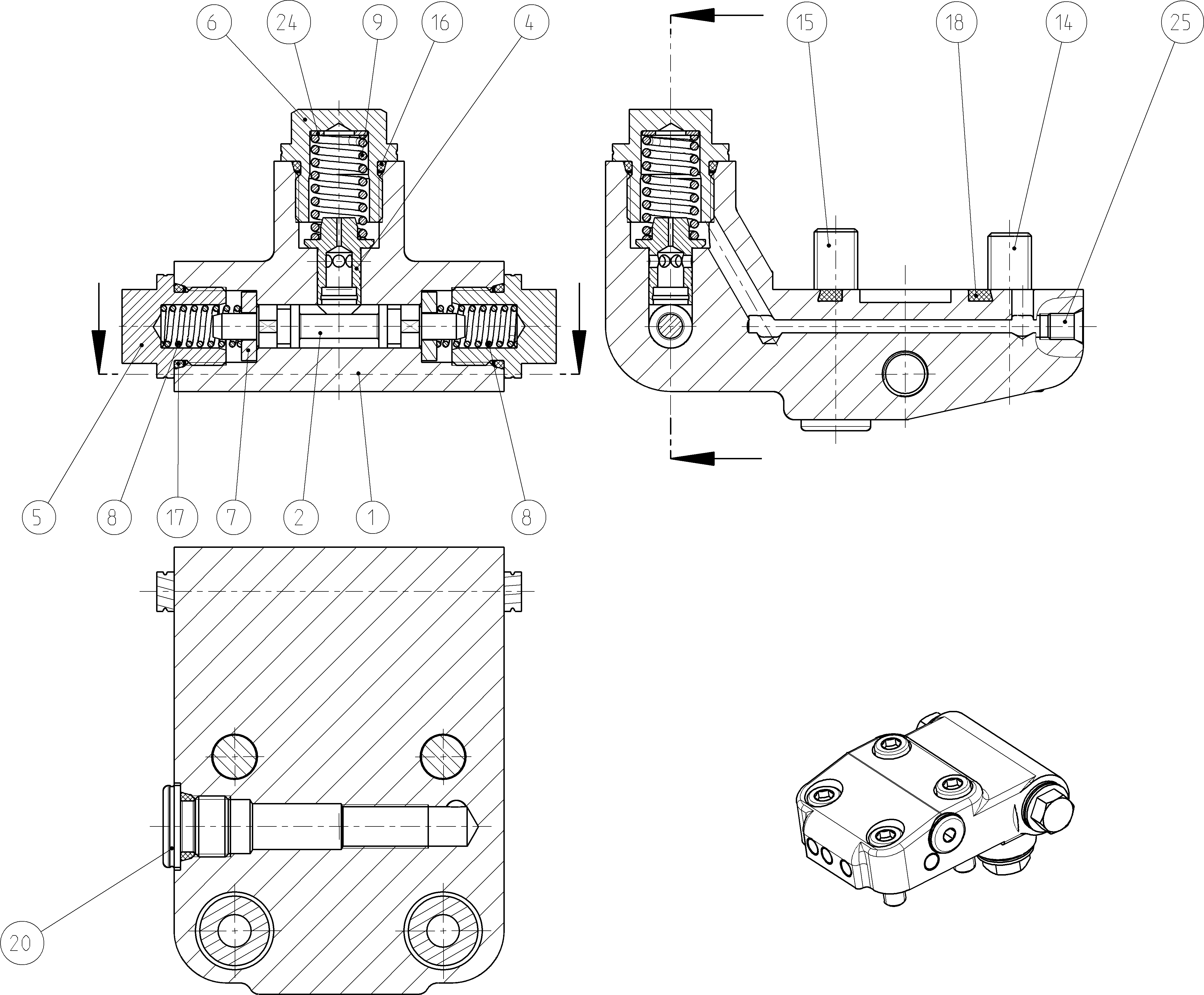 FLUSH/BOOST PRESSURE VALVE — Zeichnung