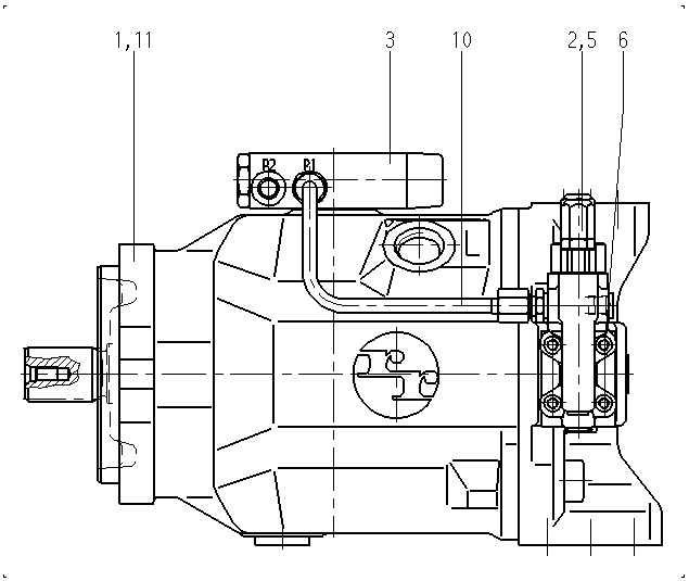 AXIAL-PISTON PUMP — Zeichnung