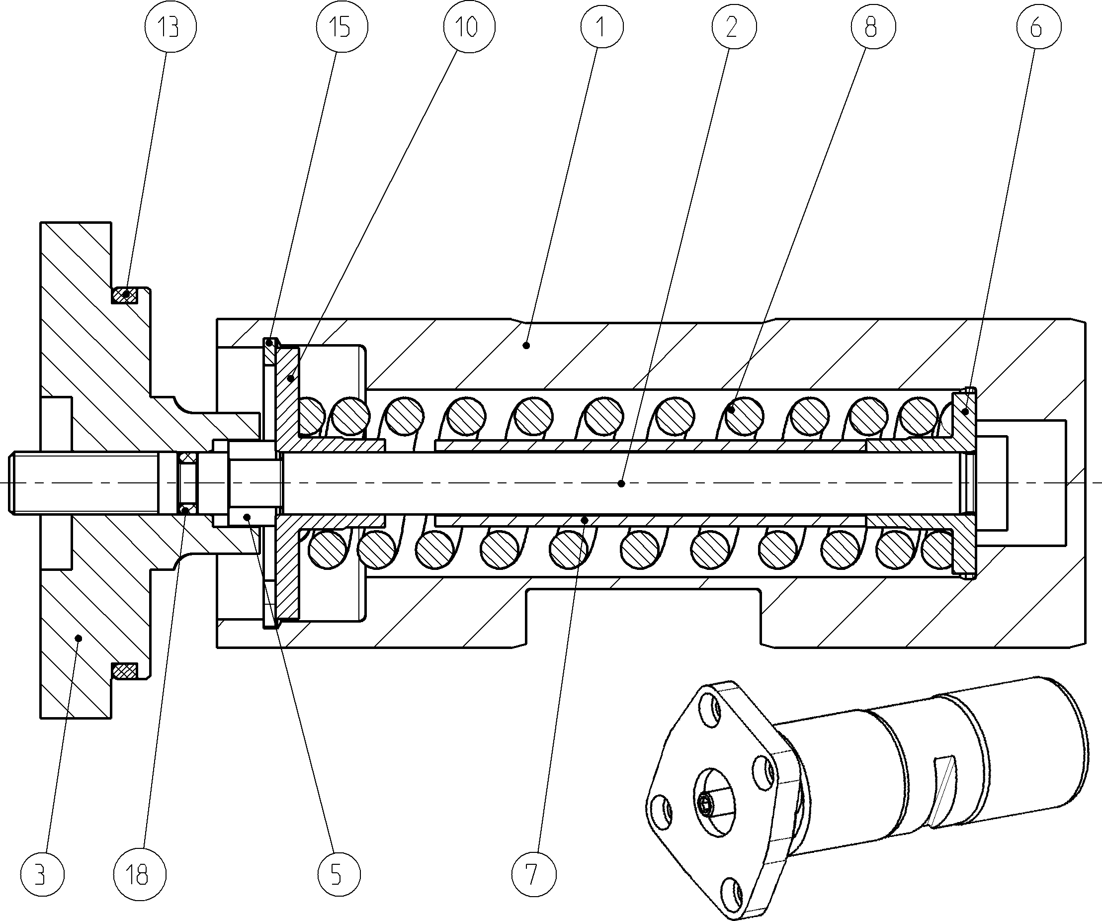 POSITIONING PISTON — Zeichnung