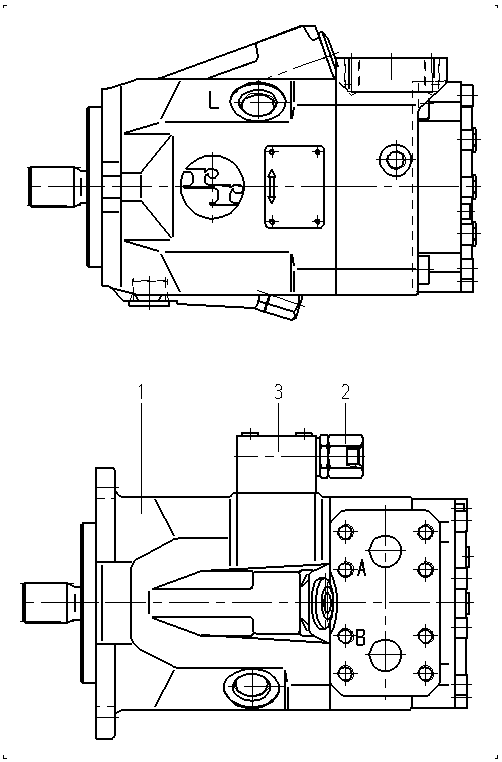 A AA10V M 45 HZ /50W1-PUC68B020 — Zeichnung