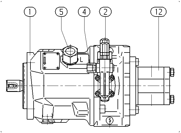 A A10V O 45 DRG /31R-PSC12G10 — Zeichnung
