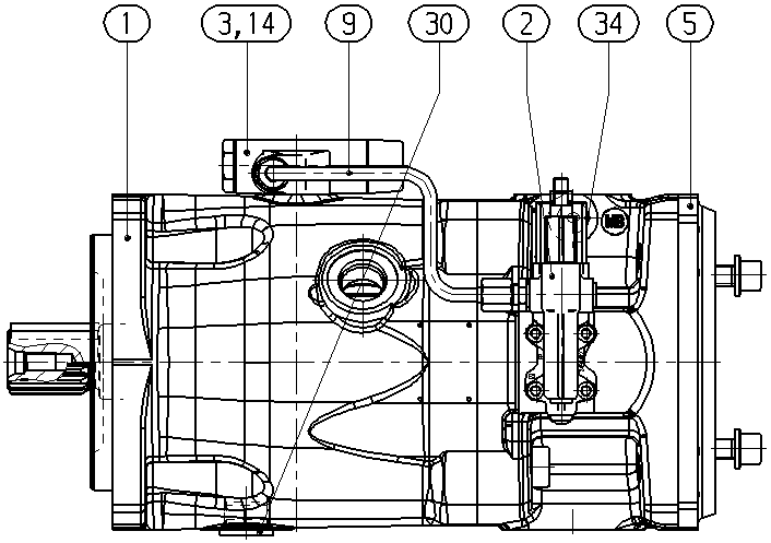 A A10VSO110 LA7D/32R-VSD72U68 E — Zeichnung