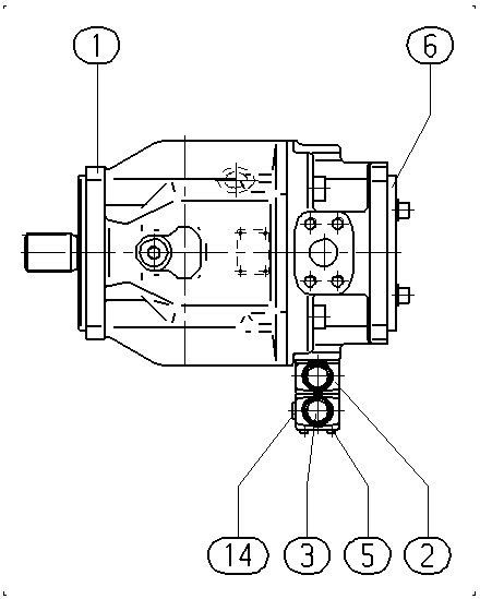 AA10VSO140DFR1/31R-PSB12KD3-SO516 — Zeichnung