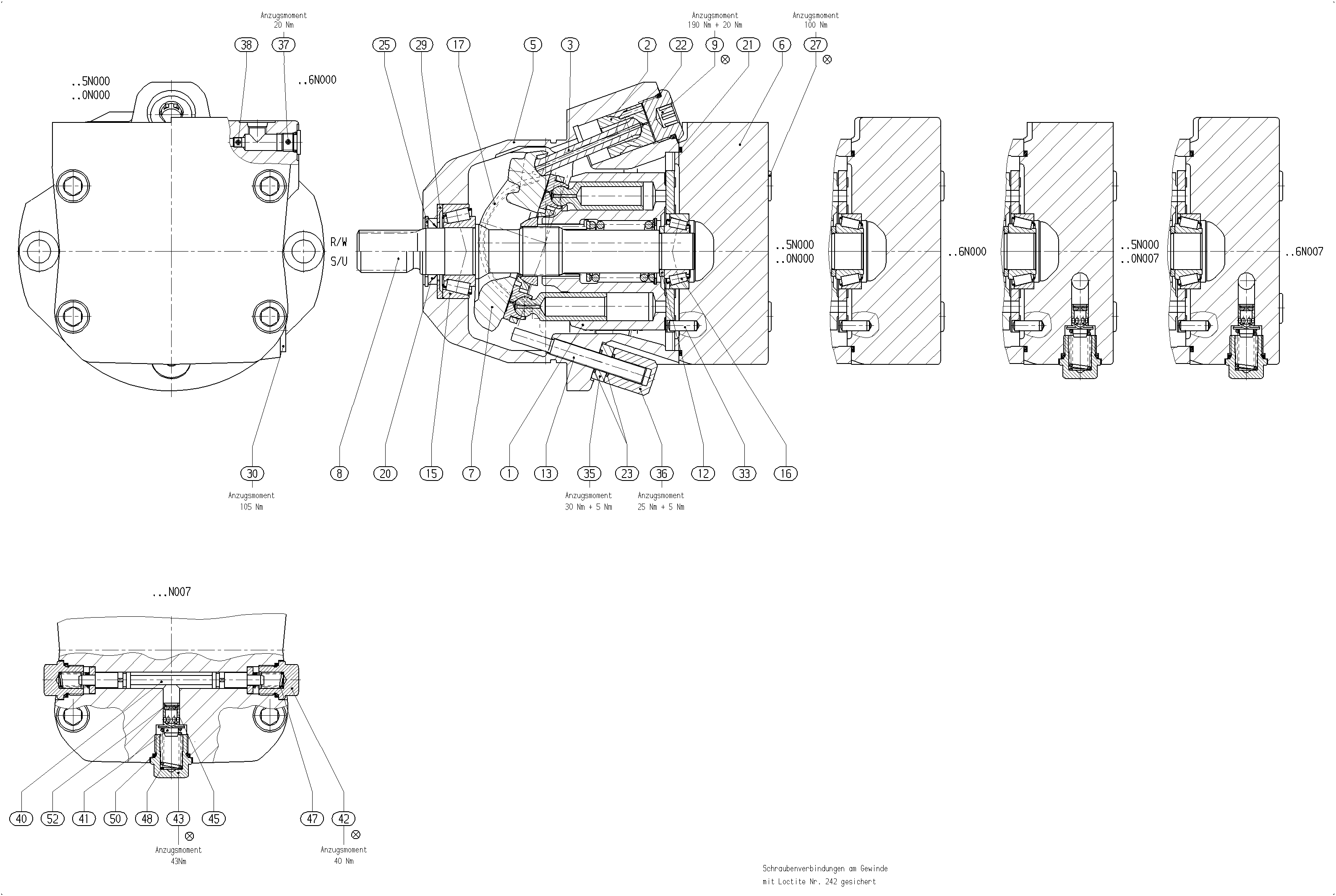 GA10VE45DG/52W1-VRF60N000 — Zeichnung