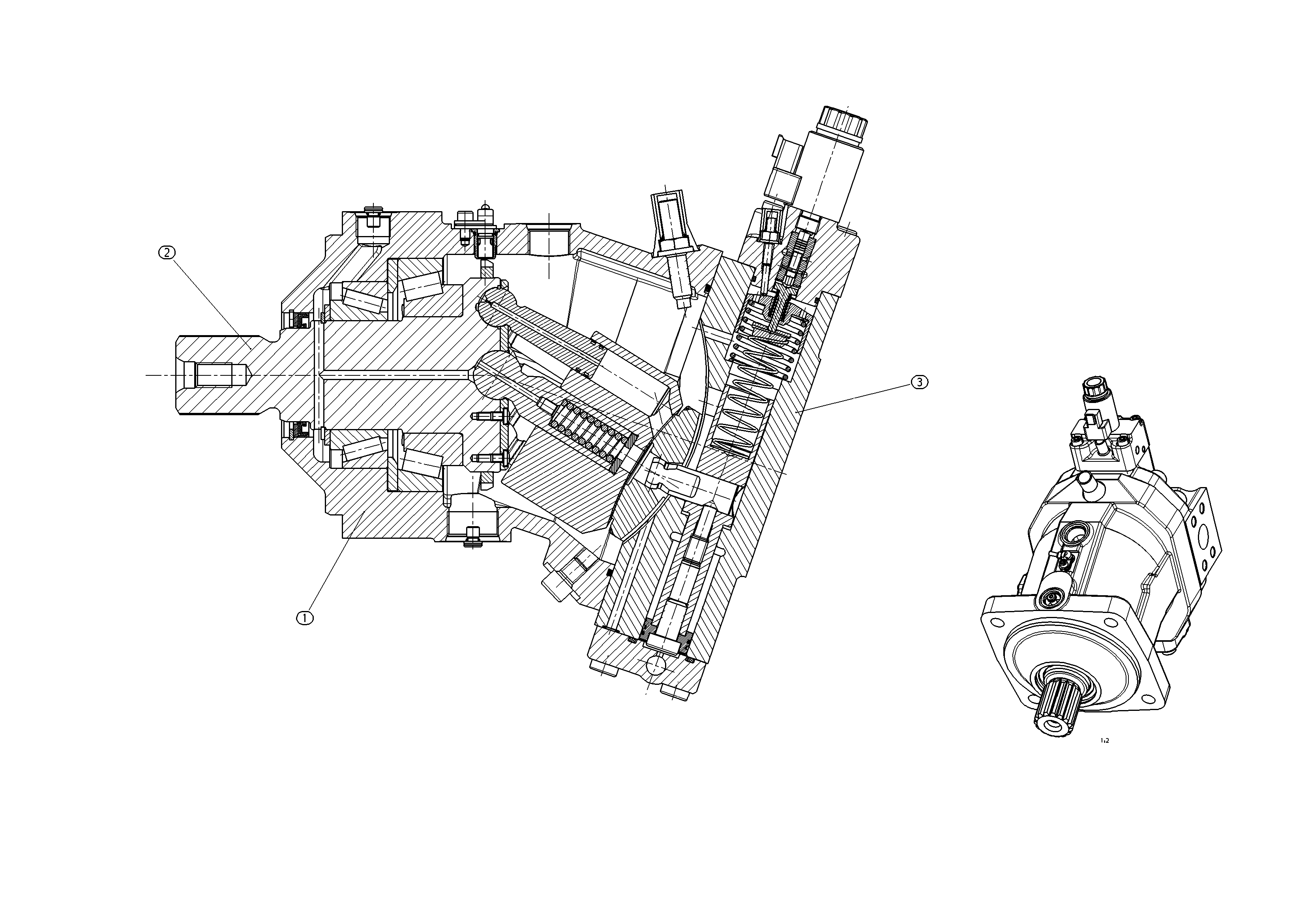 A6VM170EP1/80W-VSB020UPB — Zeichnung