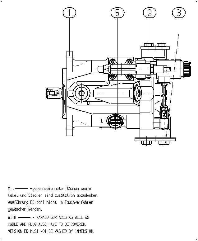 AL A10V O 45ED 71/52R-VUC12N00T — Zeichnung