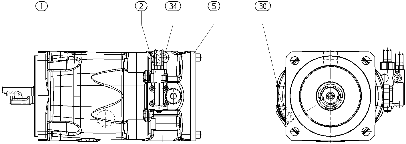 A A10VSO100 DRS /32R-VPB32U99 -S1440 — Zeichnung