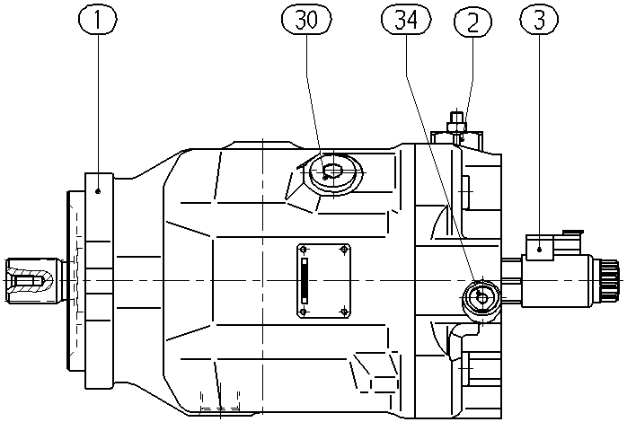 AH A10V O100EK2DS/32L-VUC11N00 -S3061 — Zeichnung