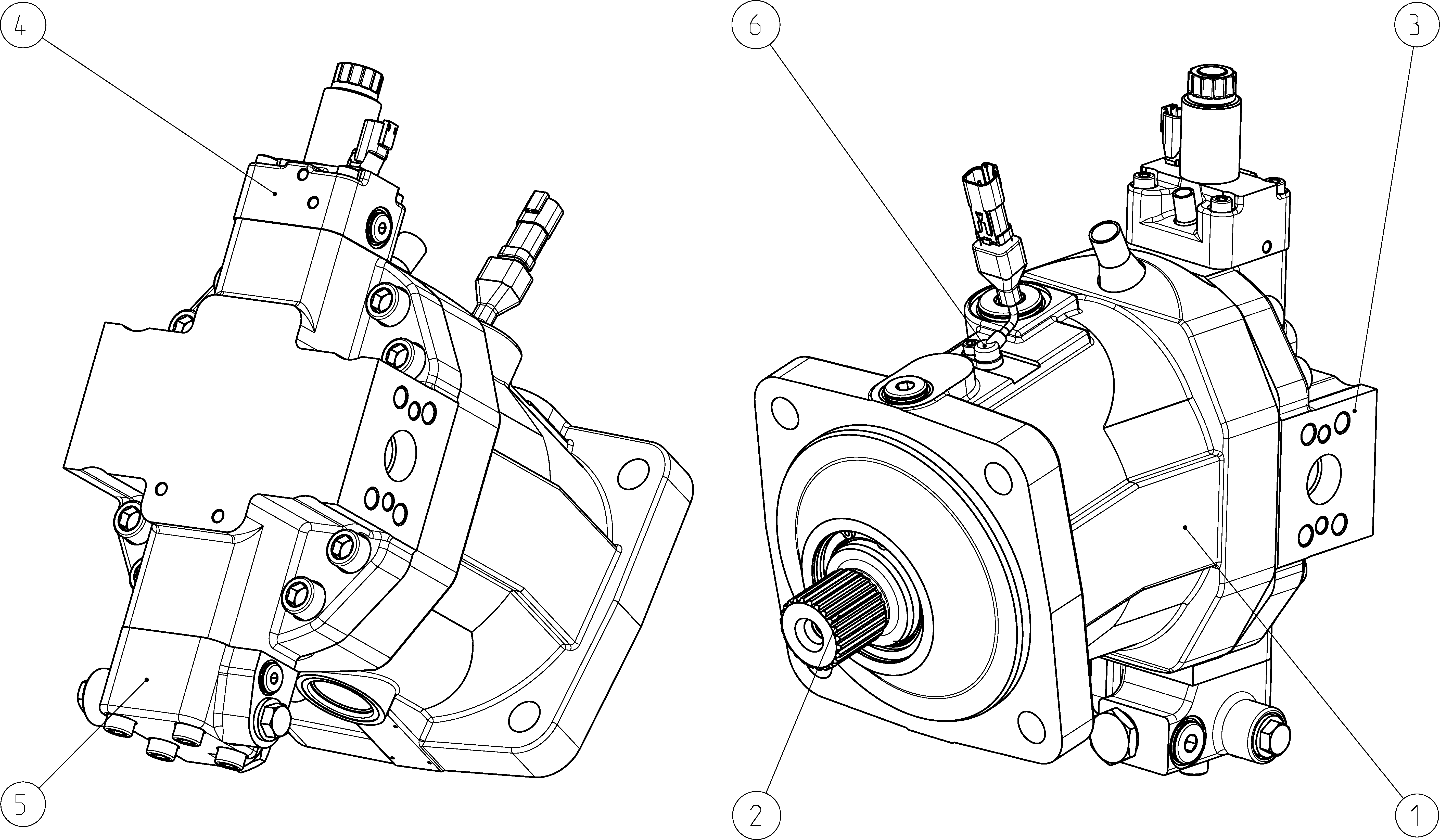 A6VM215EP600P000B/71MWV0S4A22GV-0 — Zeichnung