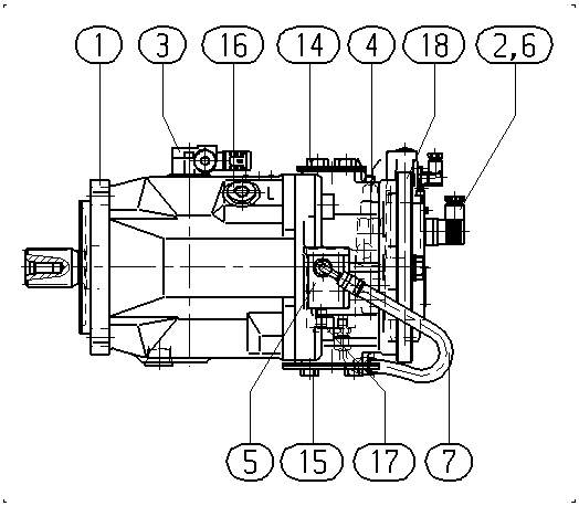 AA10VO140FE1D/31L-PSD12K24-SO764 — Zeichnung
