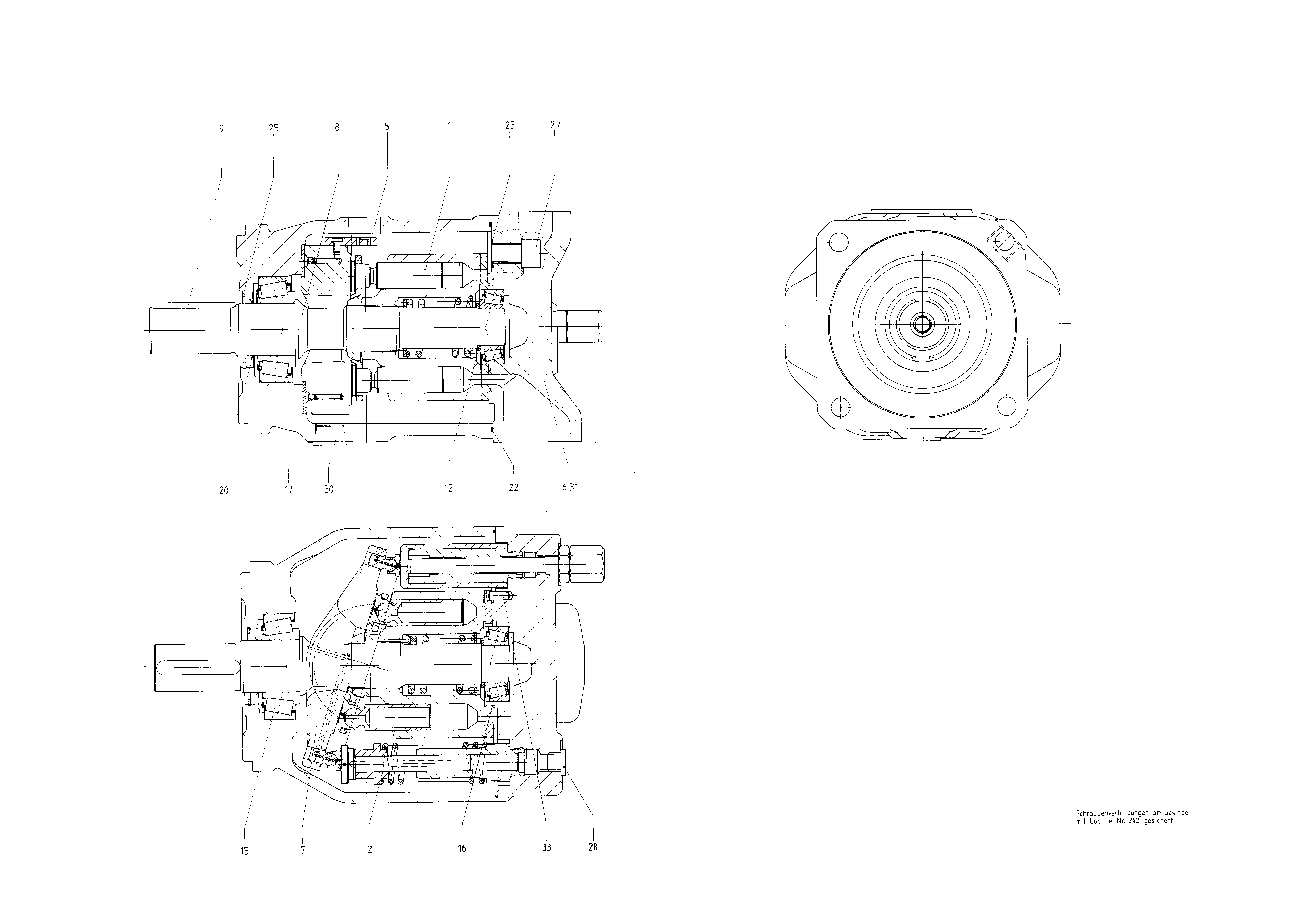 G A10VSO140 OV /31L-PPB12N00 -SO136 — Zeichnung