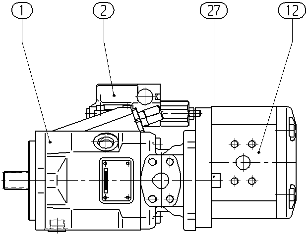 AA10VO28DR/52L-VSC12L60-SO97 — Zeichnung