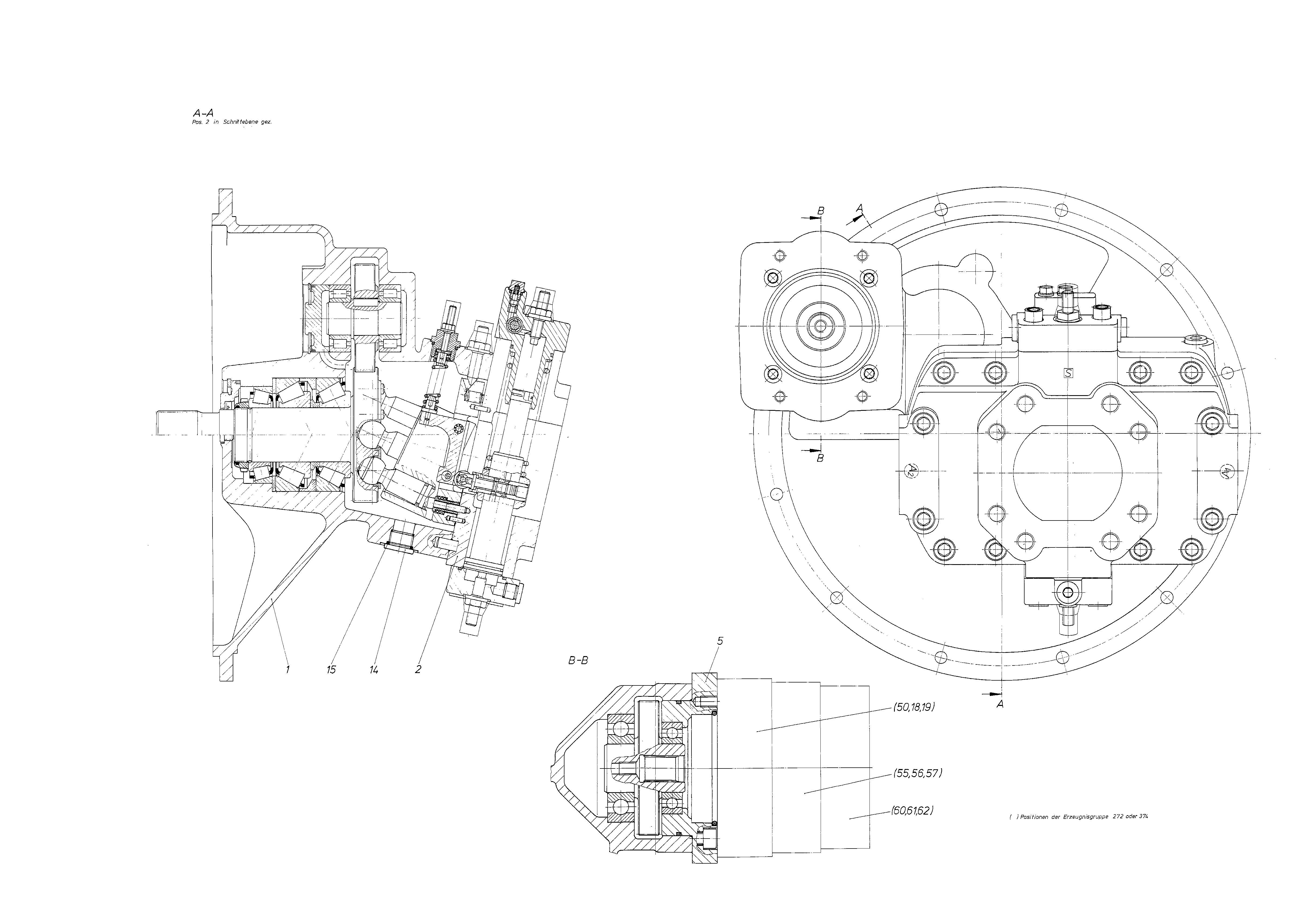 A8VO107SR/60R1+AA10VO100DFLR+AZPF-11 — Zeichnung
