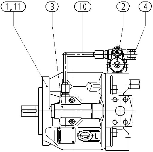 A A10VSO 28 DFLR/31L-VPA12N00 — Zeichnung