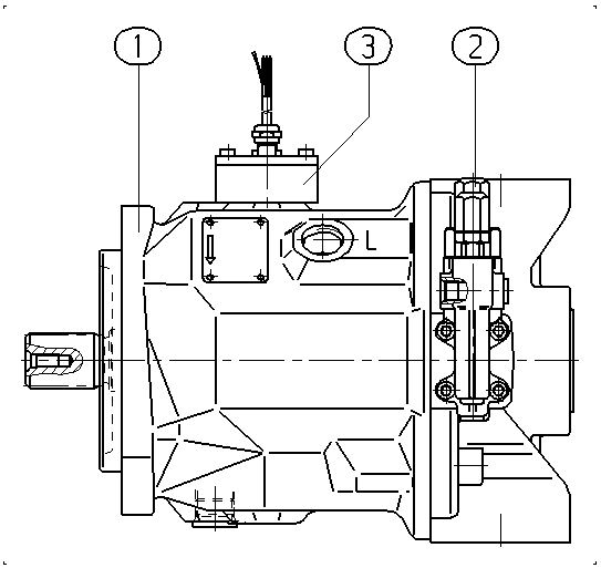AA10VO45DFR1/31R-PSC62N00-SO805 — Zeichnung