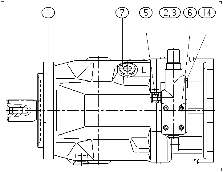 A A10V O140 DFR1/31R-VSD62K07 -S2894 — Zeichnung