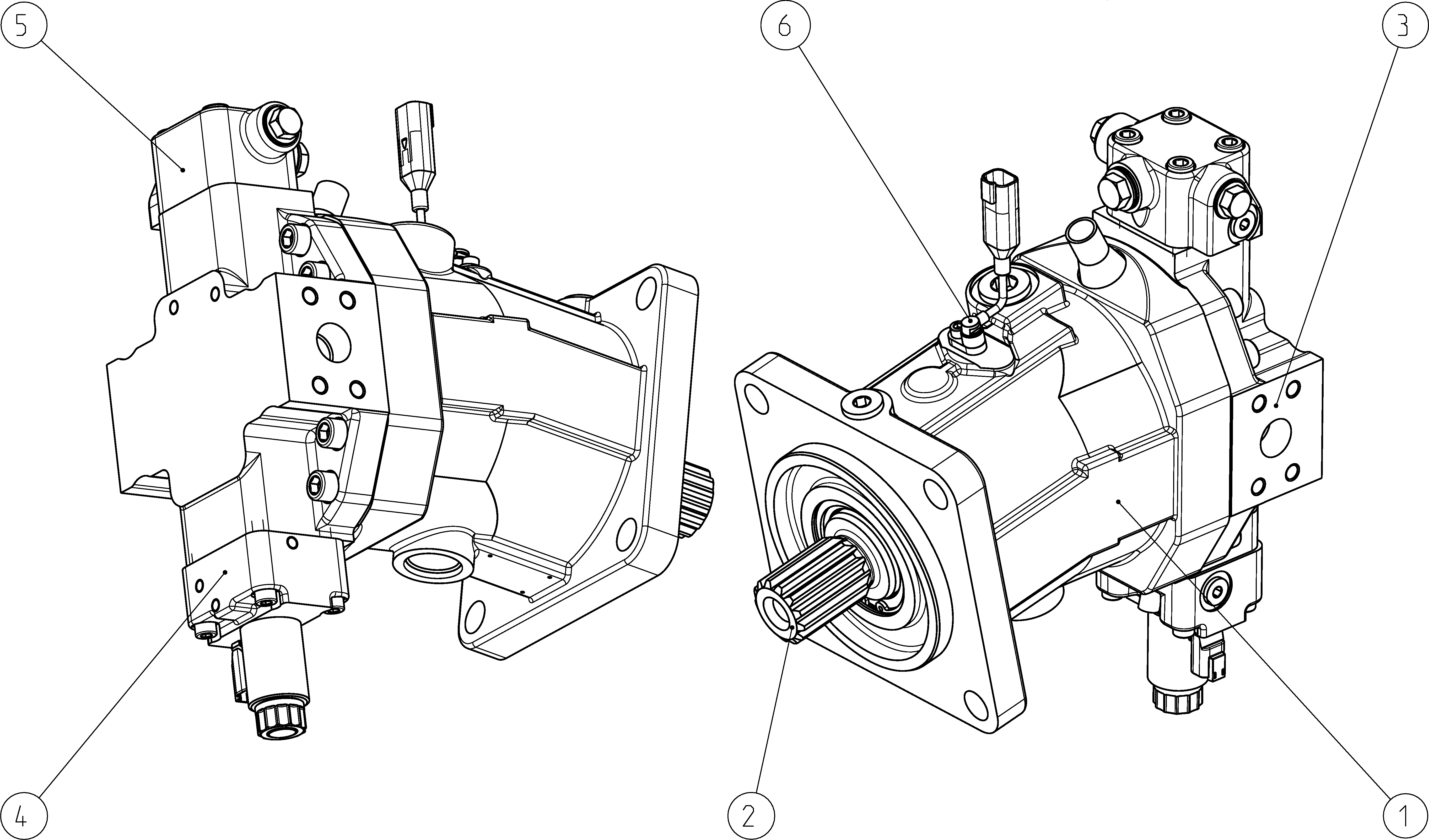 A6VM107EP100P000B/65AWV0D4T12BV-0 — Zeichnung