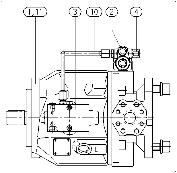 AH A10V O 74 DFSR/31L-PRC92K07 — Zeichnung
