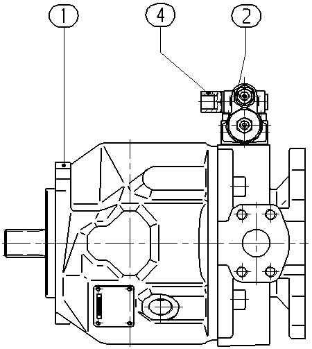 A A10VSO 45 DFR1/31L-VRA12KB3 — Zeichnung