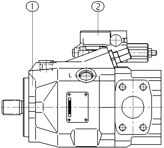 A A10V O 45 DR /52R-VSC12K68 -SO 97 — Zeichnung