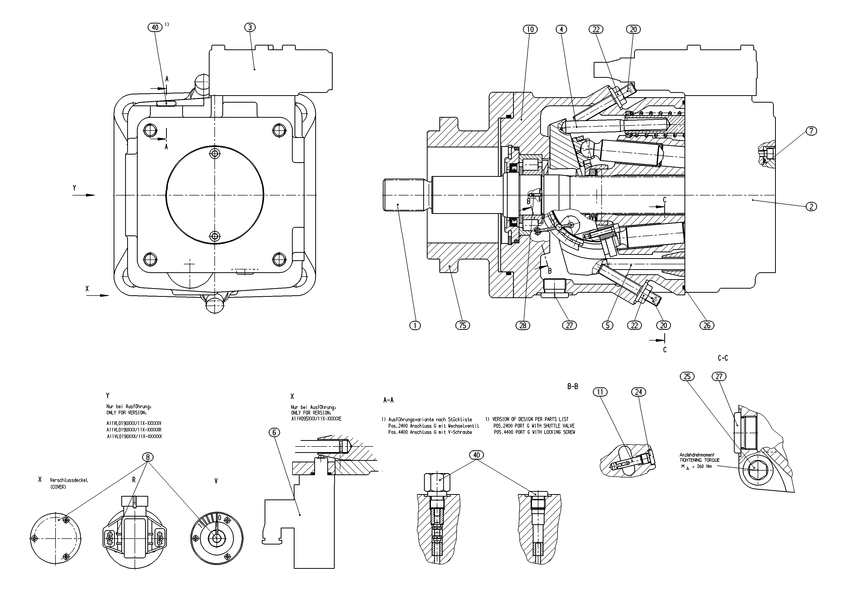 AA11VO75DRS/10R-NXX62K02-S — Zeichnung