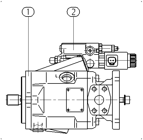 AXIAL-PISTON PUMP — Zeichnung