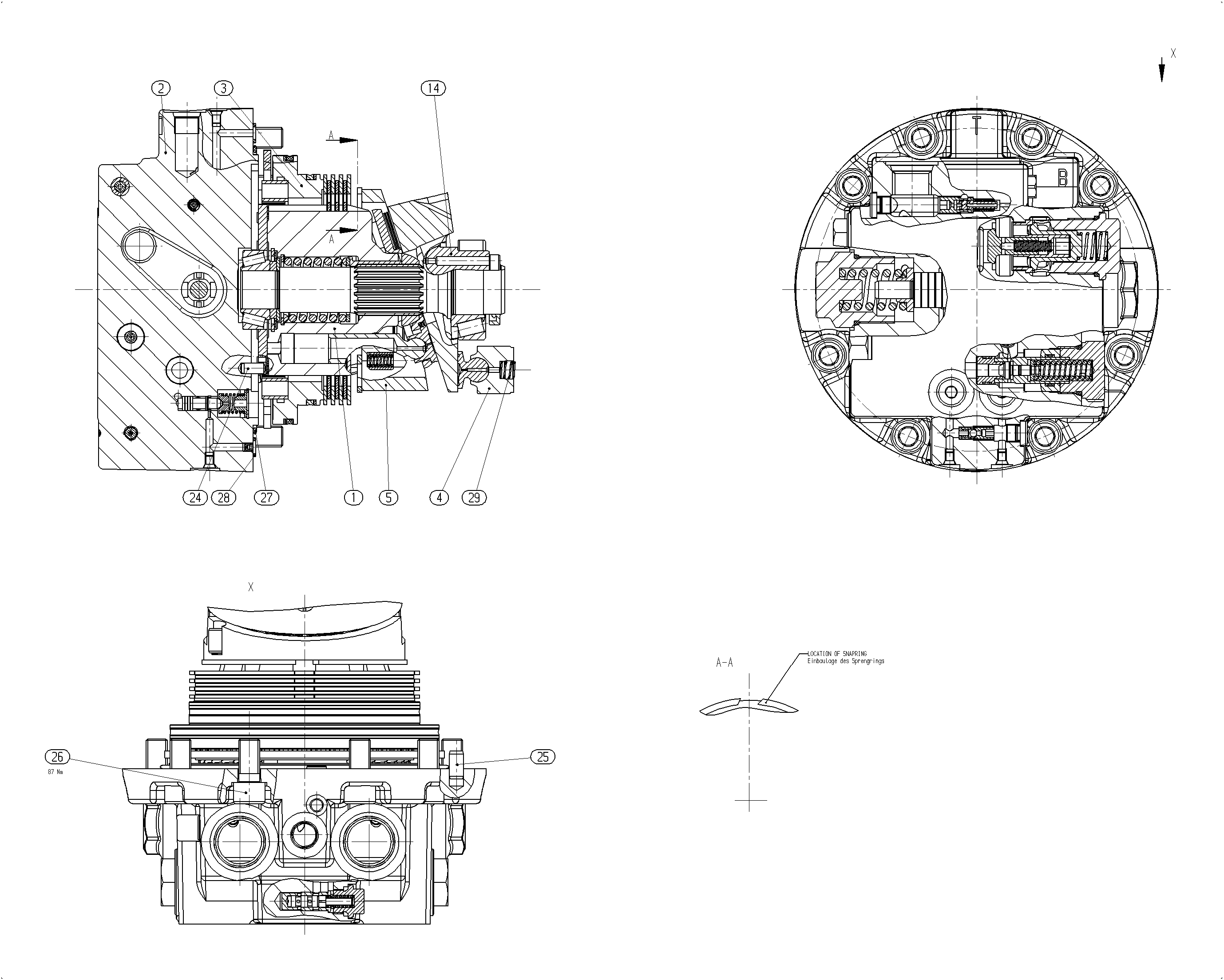 A10VT45HZ/10W225-NN31B010 — Zeichnung