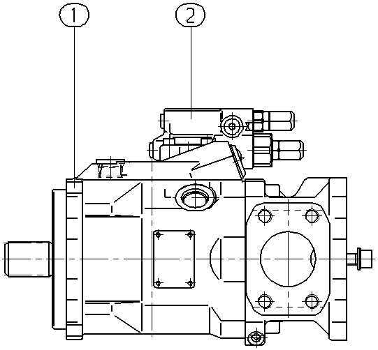 AA10VO60DRG/52R-PSD62K01-SO834 — Zeichnung