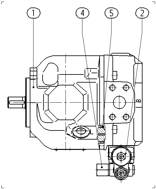 A A10VSO 18 DFR1/31R-VPA12K01 -SO 52 — Zeichnung