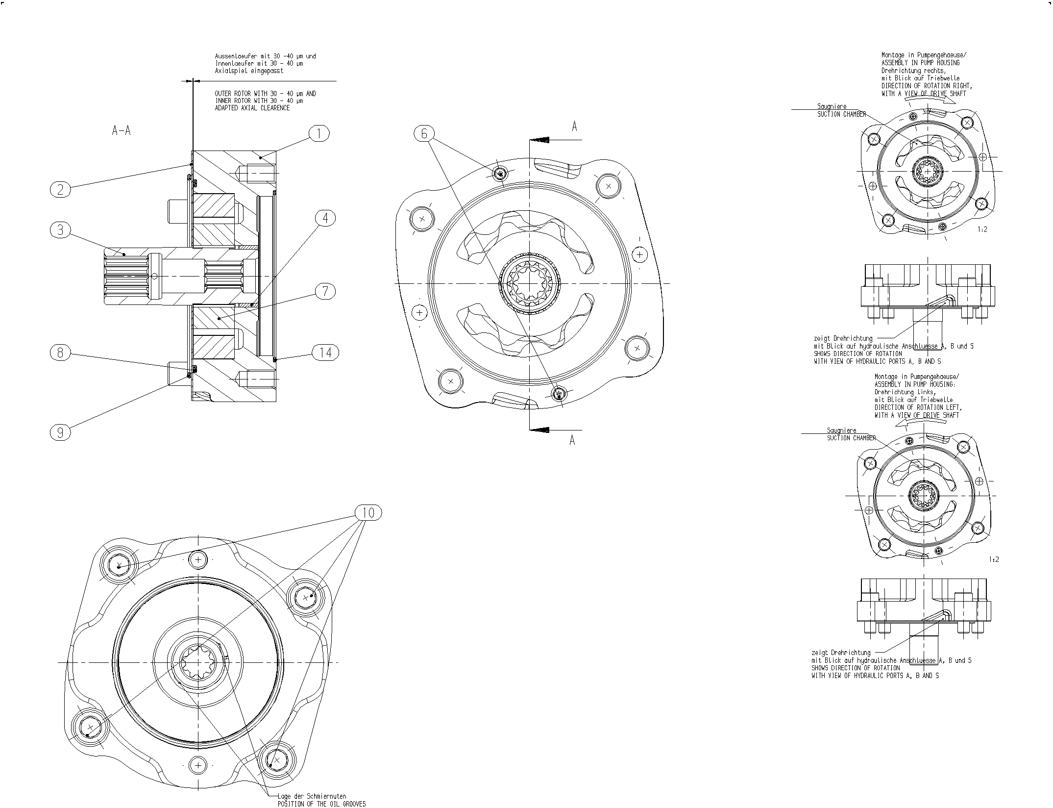 INTERNAL GEAR PUMP — Zeichnung