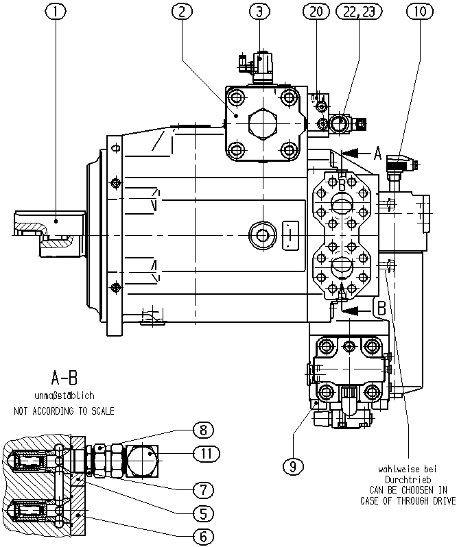 P A4VSG1000 HS4 /30R-PPH10K349F — Zeichnung