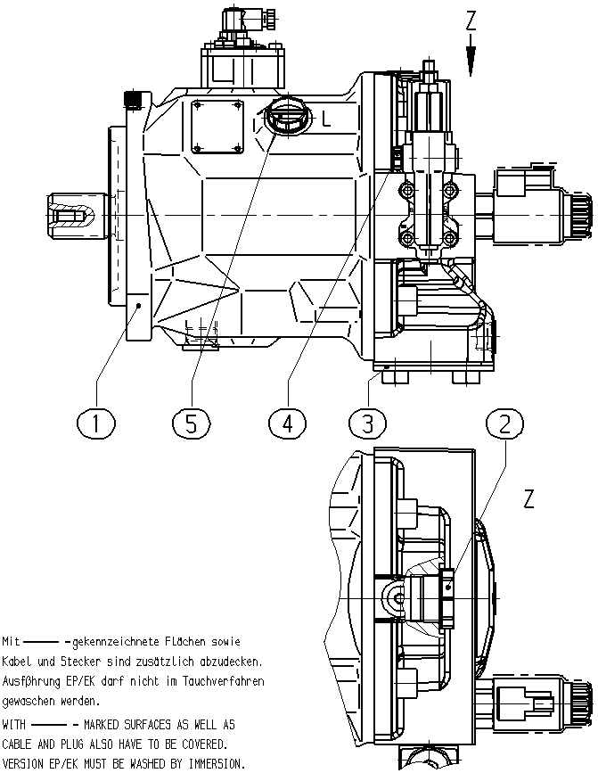 AL A10V O 74EK1DS/31R-VSC46N00P -S2350 — Zeichnung
