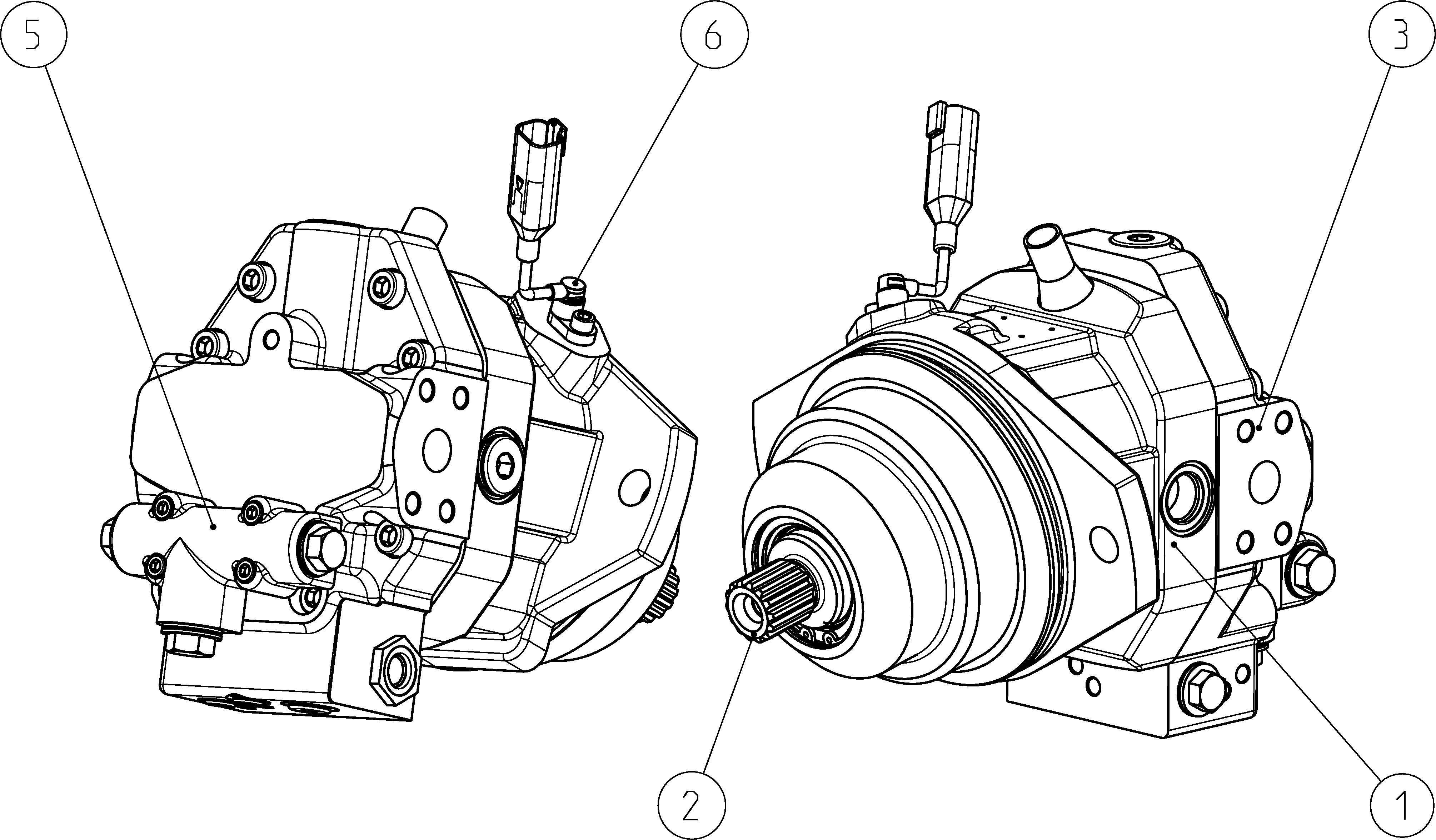 A6VE055HZ700000XB/65MWV0P2Z62BV-Y — Zeichnung